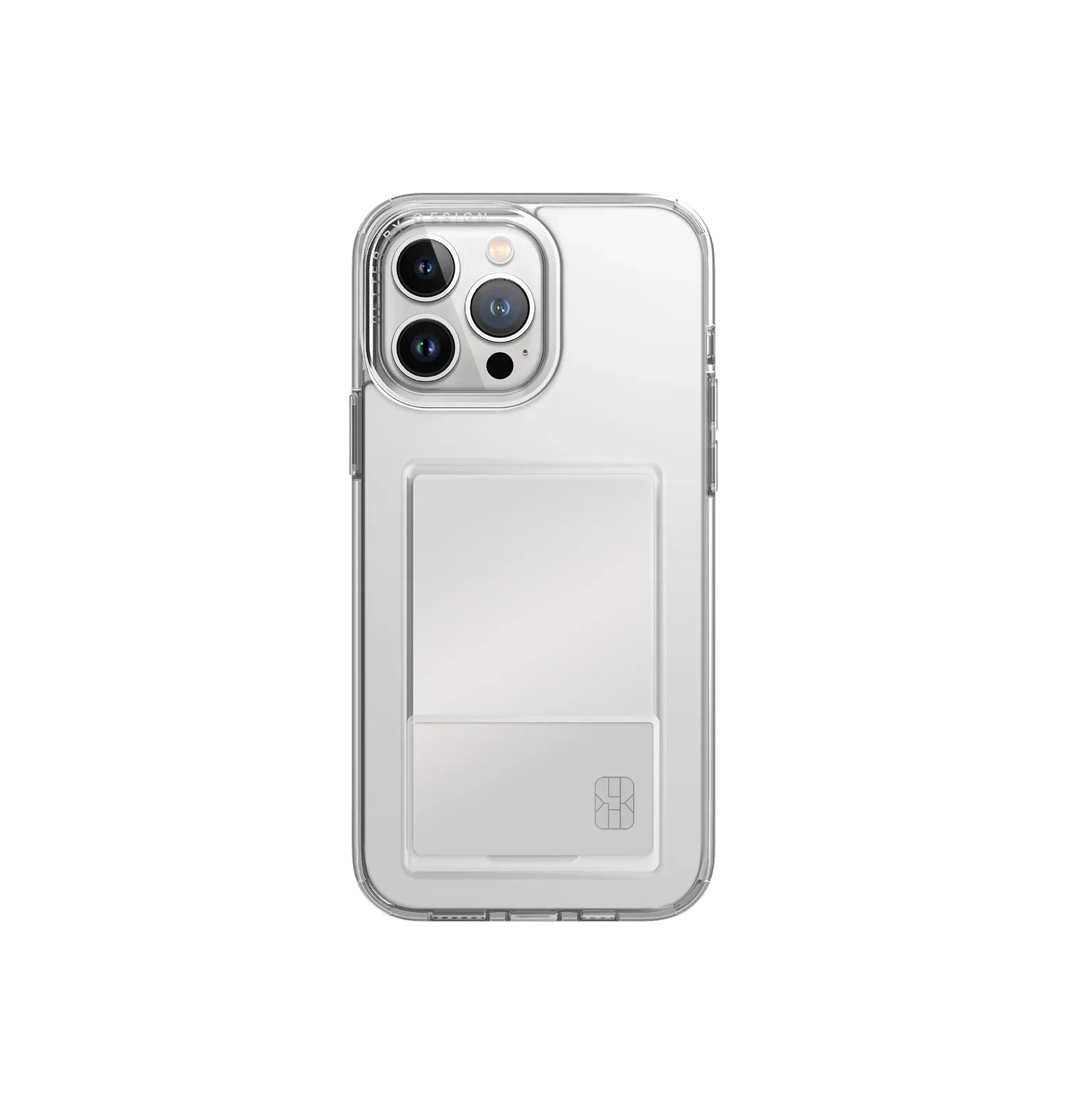 Чехол силиконовый Uniq Air Fender ID with cardslot для iPhone 15 Pro Прозрачный