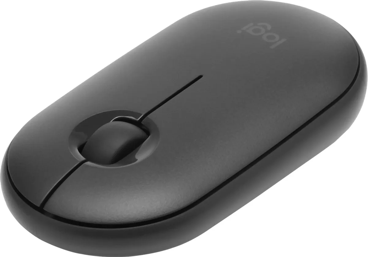 Мышь беспроводная Logitech Pebble M350 Bluetooth/Радио оптическая USB 1000dpi графит 910-005576