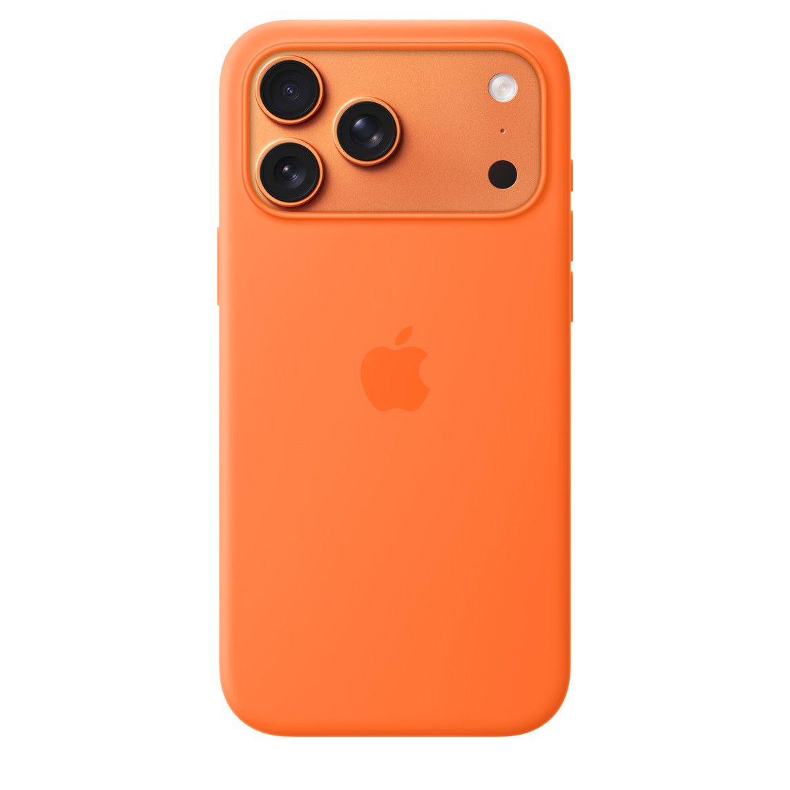 Силиконовый чехол для Apple iPhone 17 Pro с Magsafe Orange (Original)