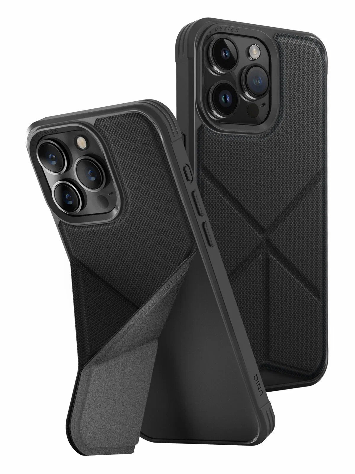 Чехол-подставка Uniq Transforma with MagSafe для iPhone 15 Pro Черный