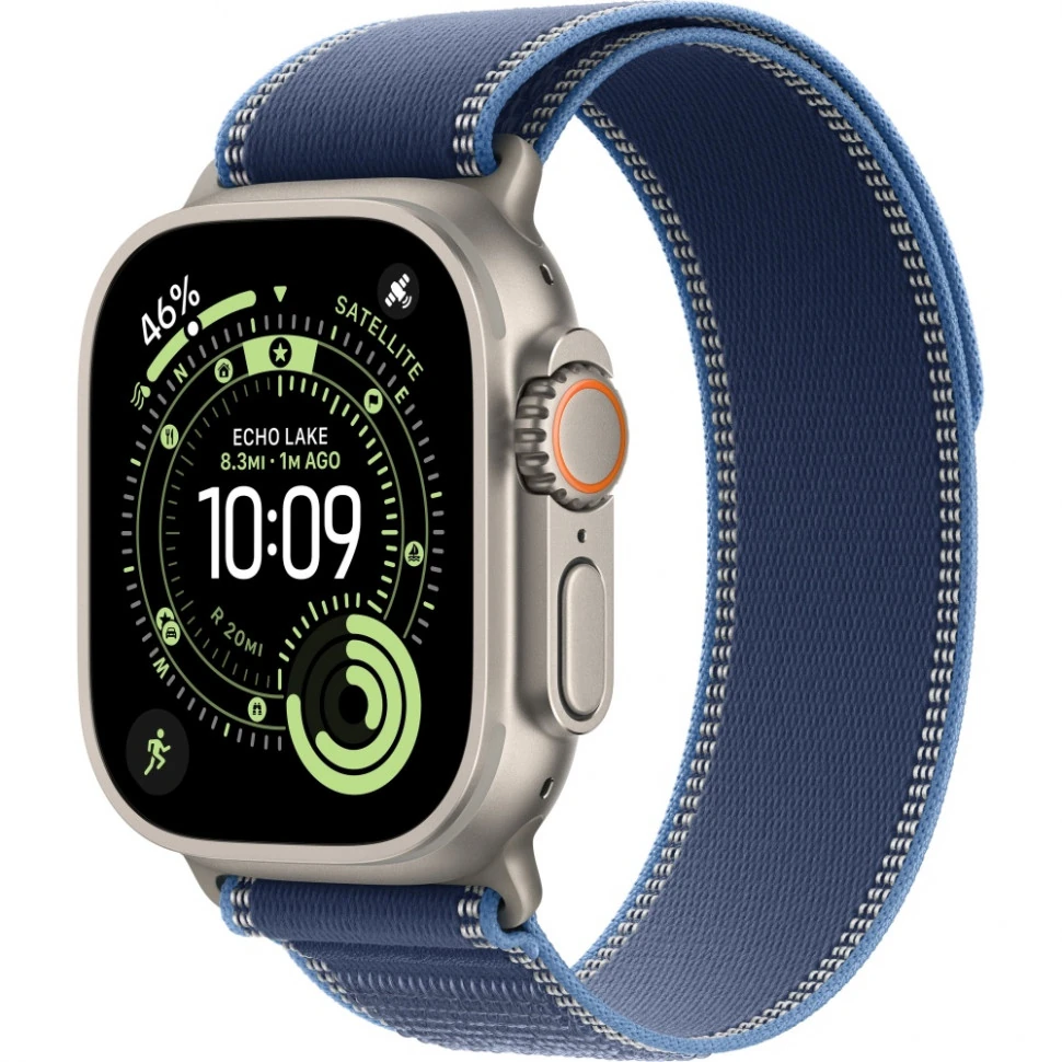 Часы Apple Watch Ultra 3 Natural Titanium Blue Trail Loop M/L