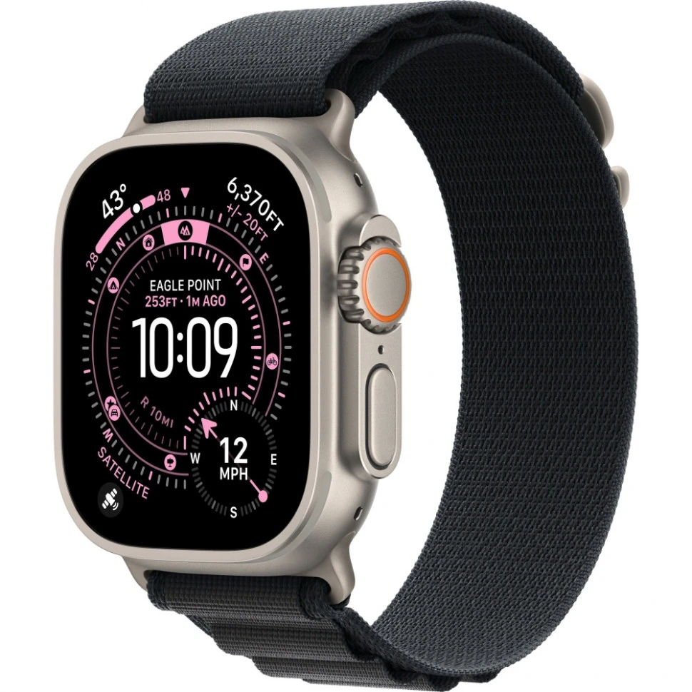 Часы Apple Watch Ultra 3 Natural Titanium Black Alpine Loop S