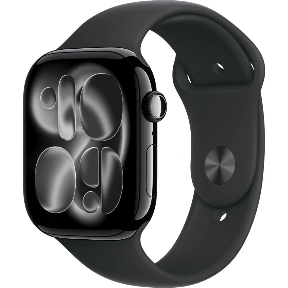 Часы Apple Watch Series 11 42mm Jet Black Black Sport Band S/M