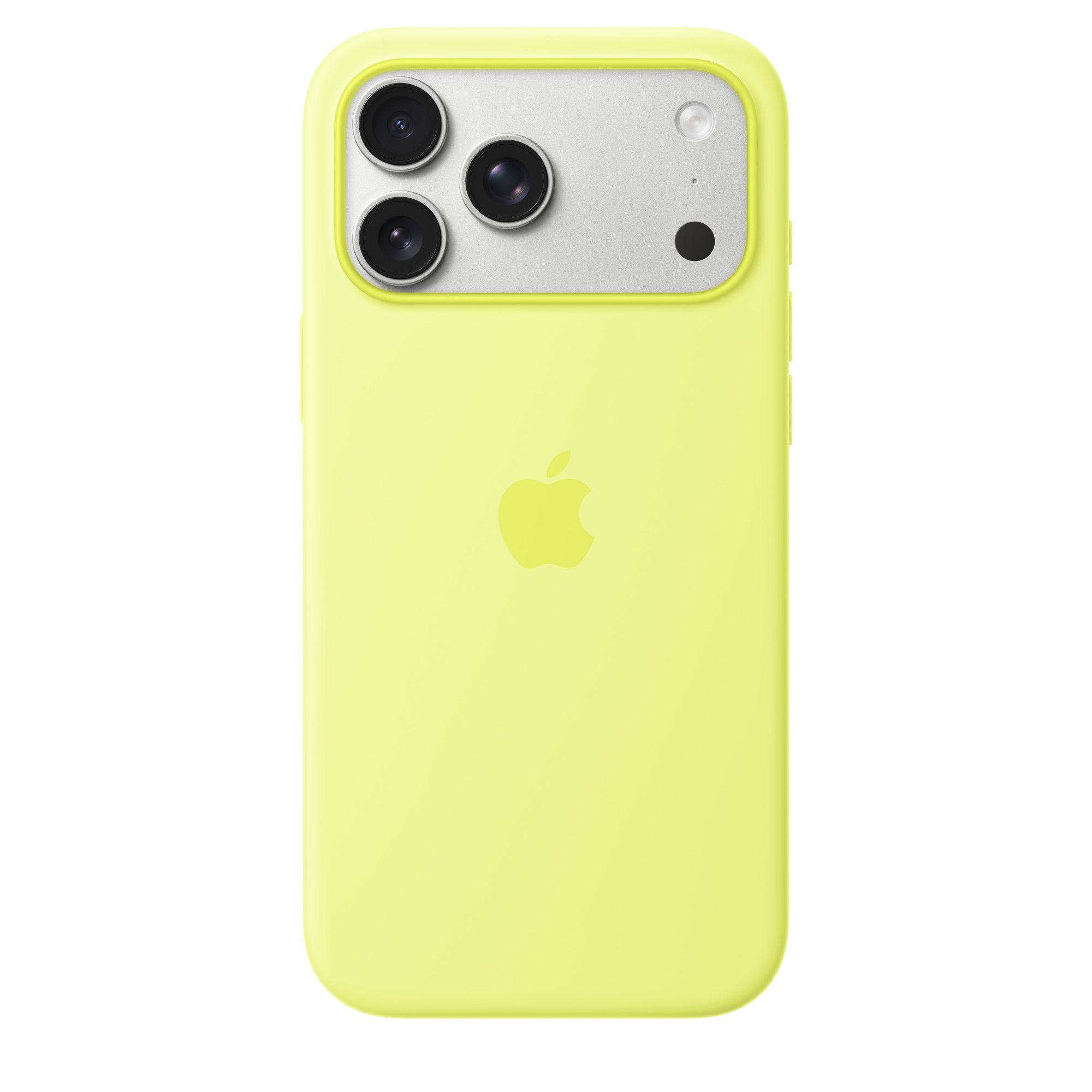 Силиконовый чехол для Apple iPhone 17 Pro с Magsafe Neon Yellow (Original)