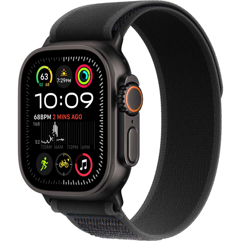 Часы Apple Watch Ultra 2 New 49mm Titanium Case Black with Black Trail Loop S/M
