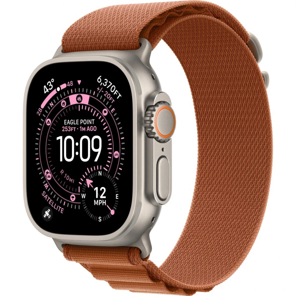 Часы Apple Watch Ultra 3 Natural Titanium Terra Cotta Alpine Loop S