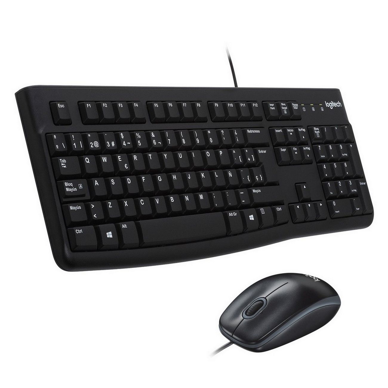 Комплект Logitech MK120 проводной мышь+клавиатура черный 920-002589