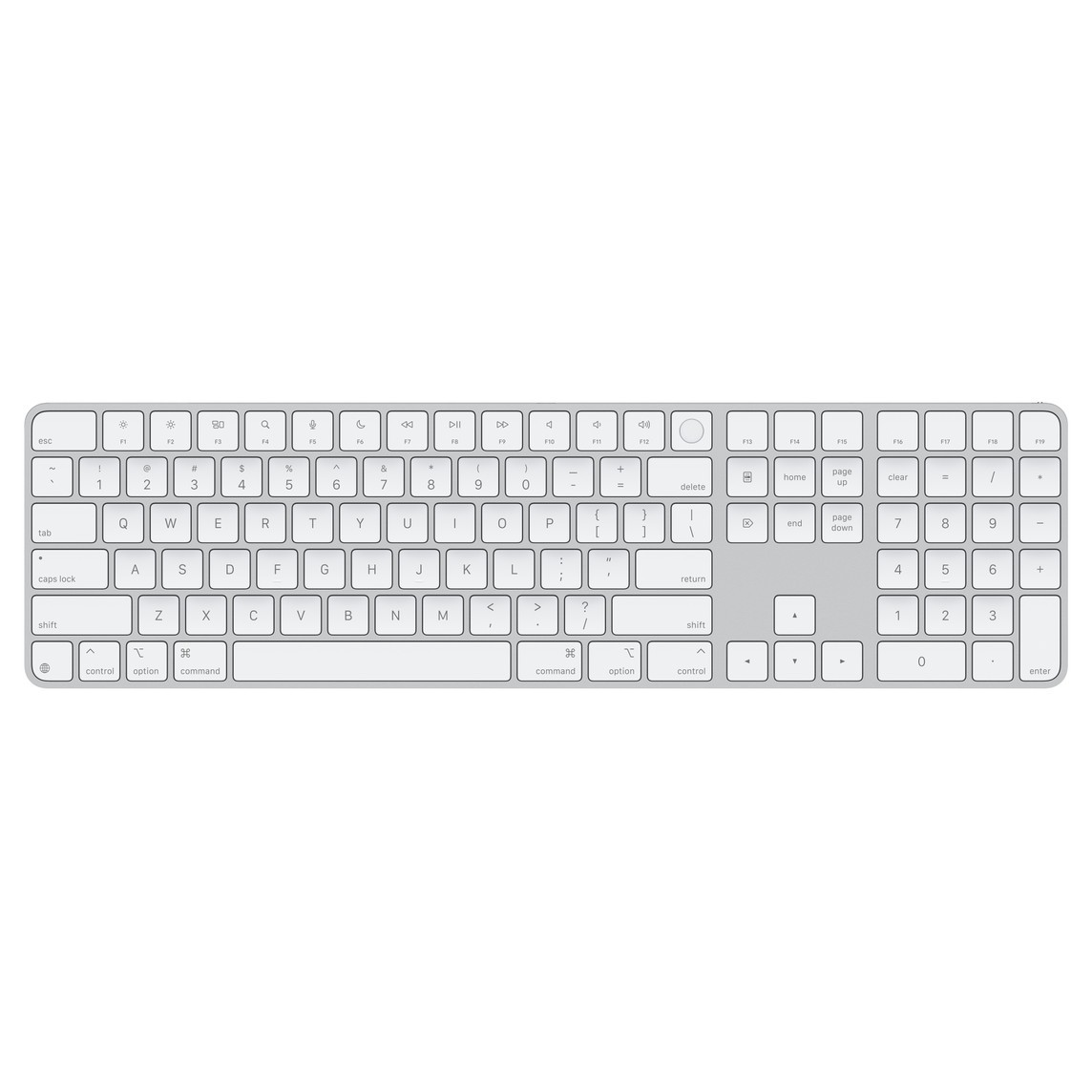Клавиатура Apple Magic Keyboard 2 с Touch ID и Numeric Keypad White