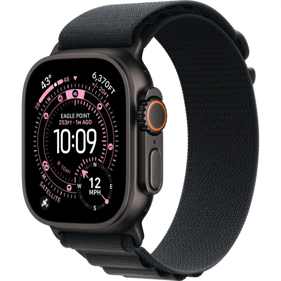 Часы Apple Watch Ultra 3 Black Titanium Black Alpine Loop S
