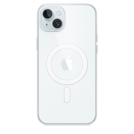 Чехол силиконовый with MagSafe для iPhone 15 Прозрачный