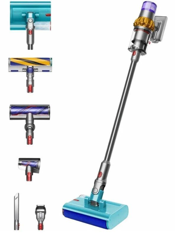 Моющий пылесос Dyson V15S Detect Submarine SV47, жёлтый/никель (Yellow/Nickel)