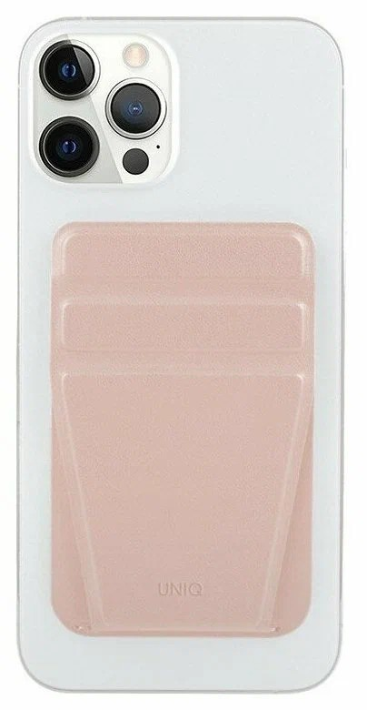 Магнитная подставка-визитница Uniq Lyft для iPhone with MagSafe Розовый