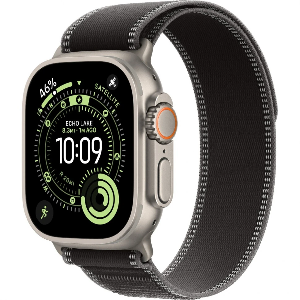 Часы Apple Watch Ultra 3 Natural Titanium Black Trail Loop S/M