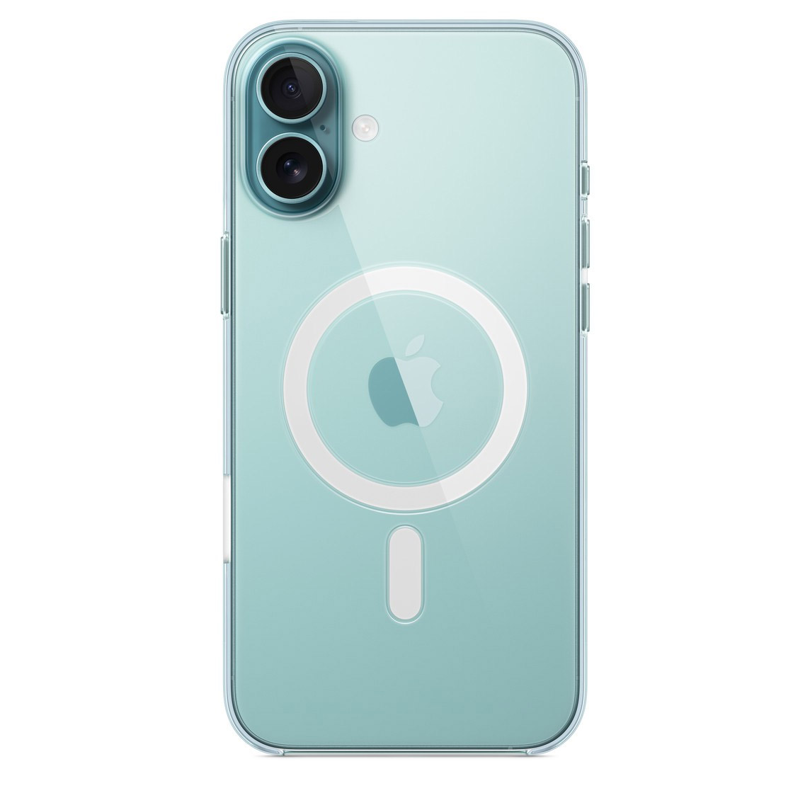 Силиконовый чехол для iPhone 16 Plus с MagSafe Прозрачный
