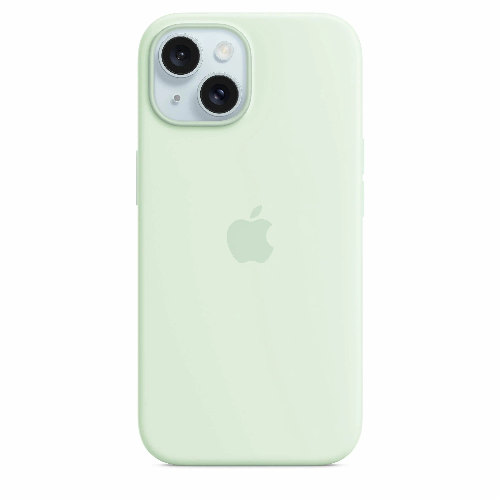 Чехол Silicone Case with MagSafe для iPhone 15 Soft Mint