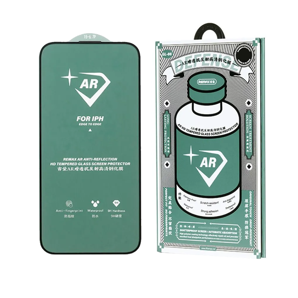 Защитное стекло Remax для iPhone 15 Pro Сверхпрочное, Антибликовое