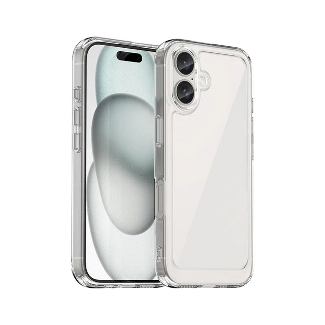 Силиконовый чехол для iPhone 16 Plus Прозрачный